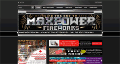 Desktop Screenshot of maxpowerfireworks.com